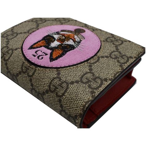 gucci boston terrier wallet|Gucci Compact Wallet 506277 GG Supreme Bosco Applique .